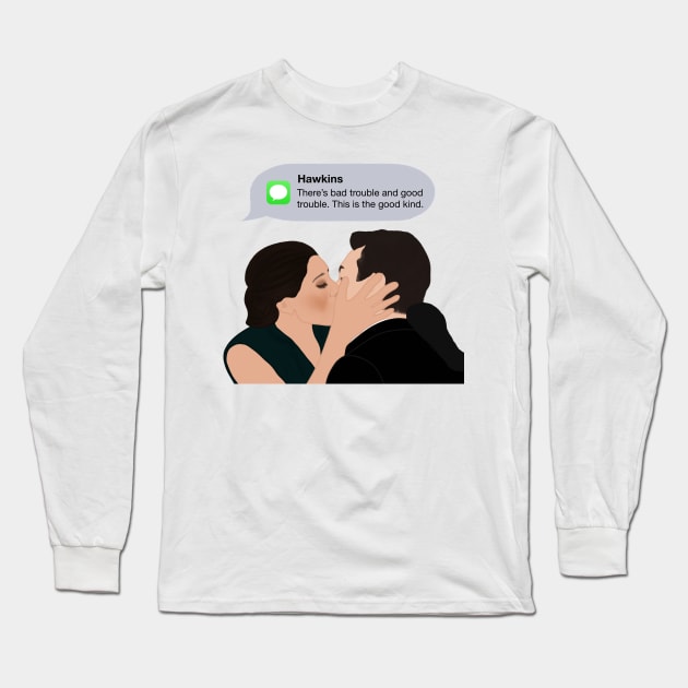 Good Trouble Long Sleeve T-Shirt by MeetUsAtMollys